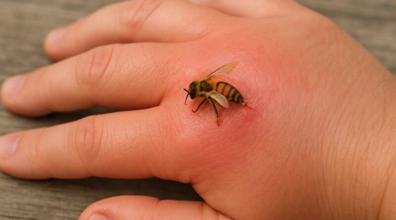 What Does a Bee Sting Look Like